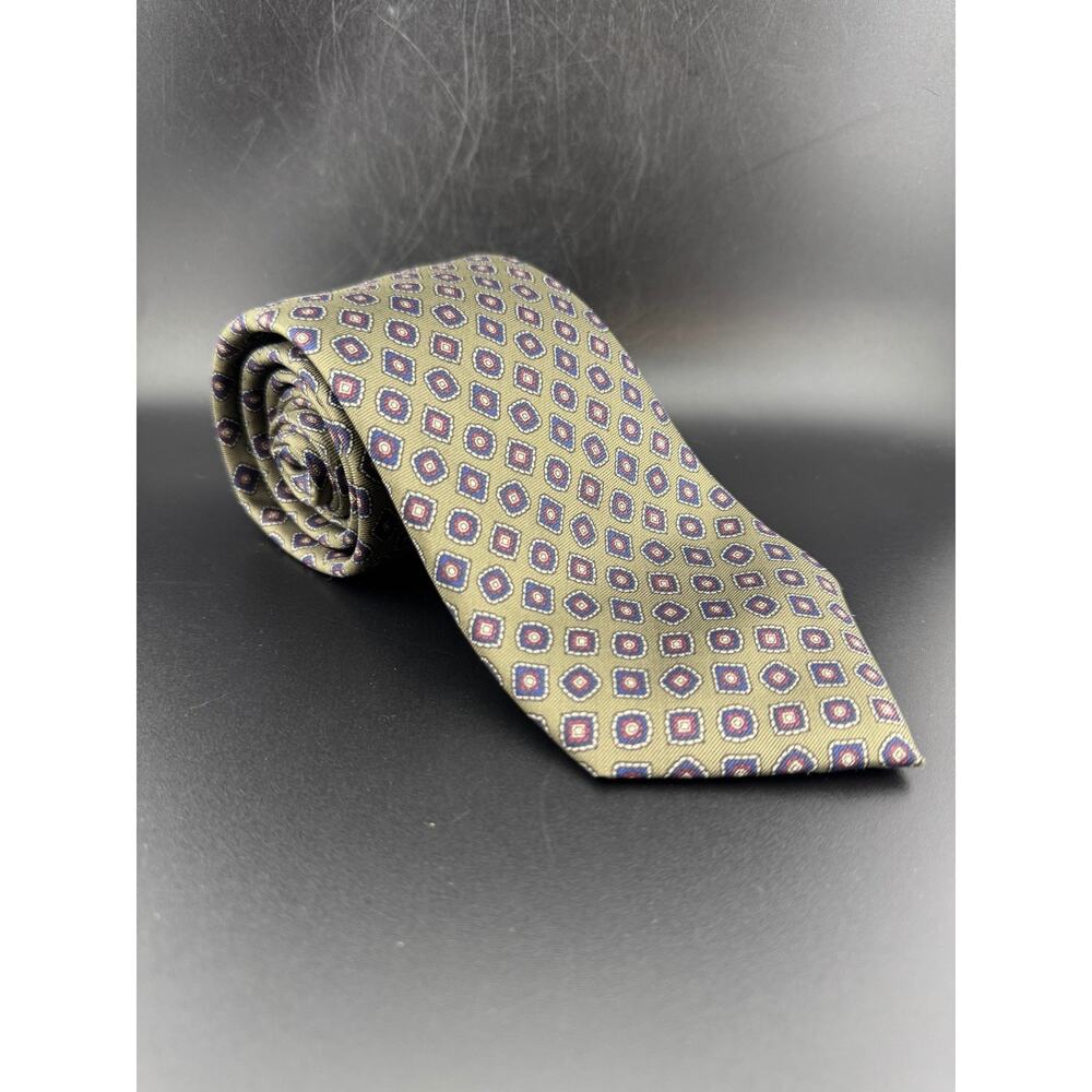 Vintage Stafford Necktie, Classic, Beige & Red